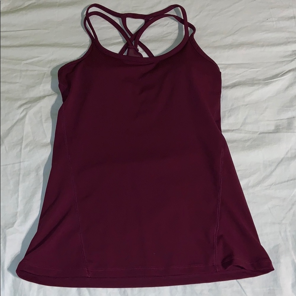 GAIAM purple athletic tank top